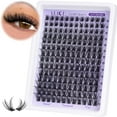 thumbnail image 1 of Lash Clusters Wispy Eyelash Extensions 168pcs Volume Individual Lashes 10-18mm Waterproof Natural DIY Lash Extensions Cluster Eyelash Extensions by, 1 of 10