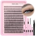 thumbnail image 1 of Lash Clusters Wispy Lashes Clusters Like Eyelashes Extension in Salon Natural DIY Cluster Eyelash Extensions for 5-7 days 9-16mm D Curl Fluffy DIY Individual Lashes (192pcs D Curl), 1 of 5