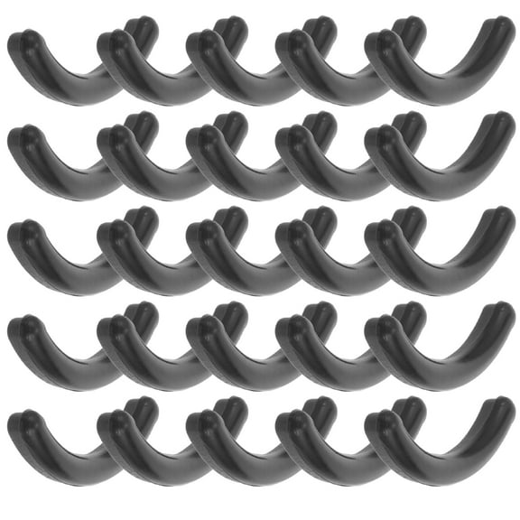 UKCOCO 50Pcs Refill Pads Eyelash Curler Rubber Cushions Soft Smooth Black Silicone for Professional Makeup