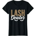 thumbnail image 1 of Lash Dealer Lash Artist Lash Tech Leopard Eyelashes T-Shirt, 1 of 3