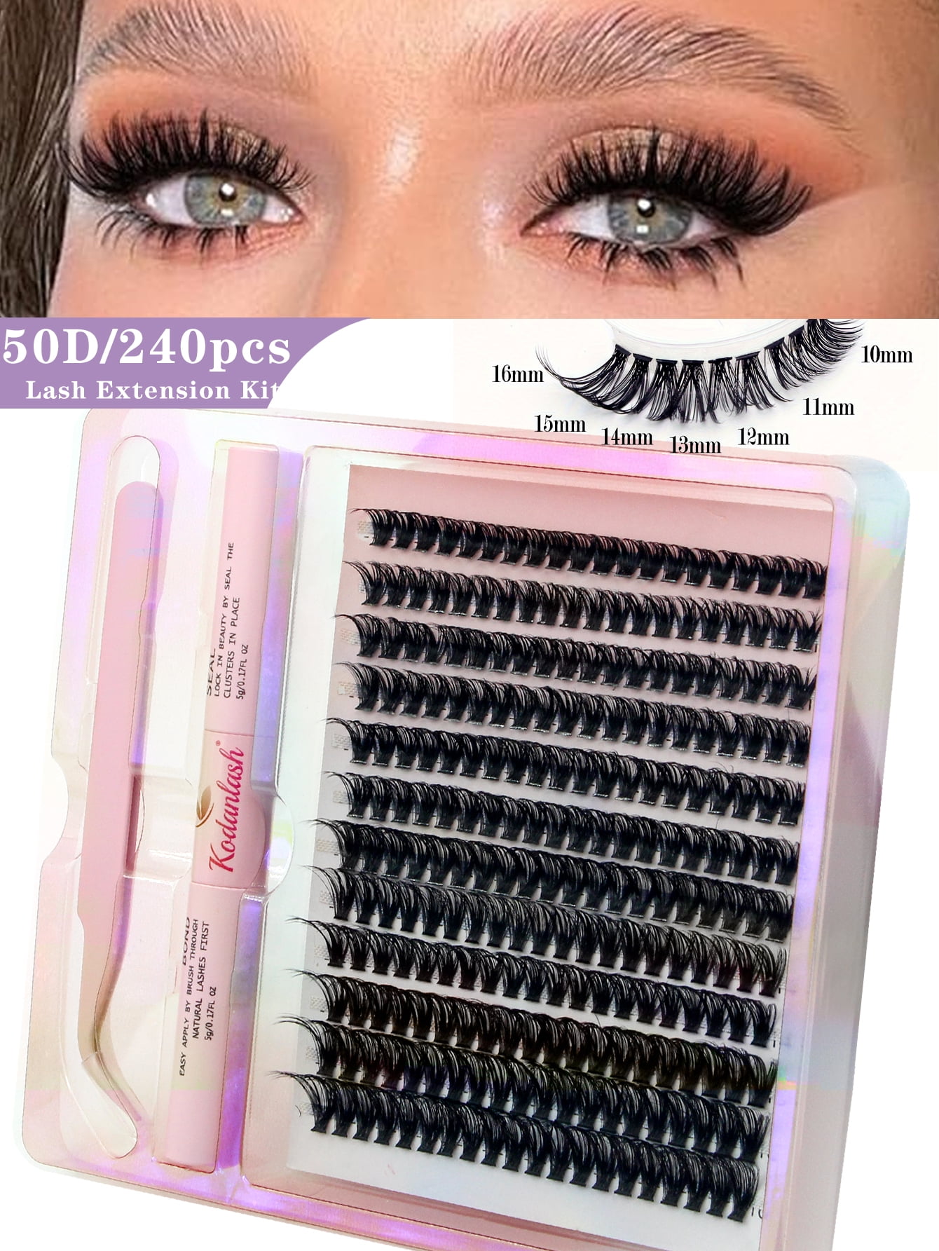 Lash Extension Kit Thick Eyelash Extension Kit 916mm Fluffy Lash