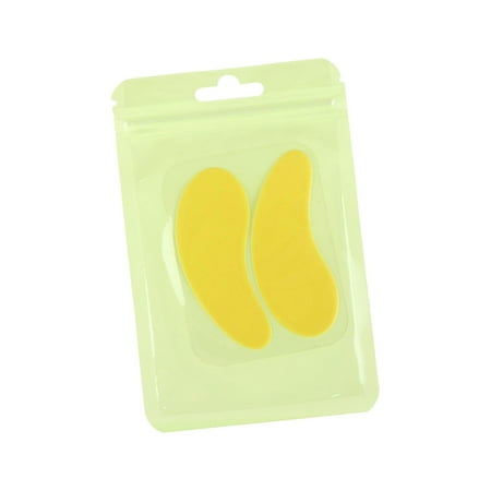 Lash Extension under Eye Pads/ Eye Patches Soft Convenient Salon Use/ Silicone Reusable for Lash Extension Supplies Tool/ Eyelash Lifting Tool Yellow