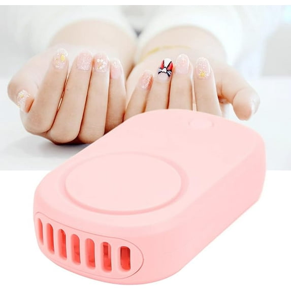 Lash Fan Dryer for Eyelash Extensions, Eyelash Fan, USB Charging Bladeless Quiet Mini Eyelash Dryer Fan with 3 Speed Wind Adjustable to Accelerate The Speed of Drying Glue to Avoid Stimulation, Pink