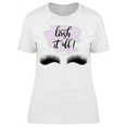 thumbnail image 1 of Lash It Off Big Lashes T-Shirt Women -Image by Shutterstock, Female Large, 1 of 2