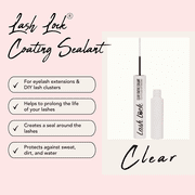 Lash Lock  Coating Sealant For Eyelash Extensions and DIY Lashes