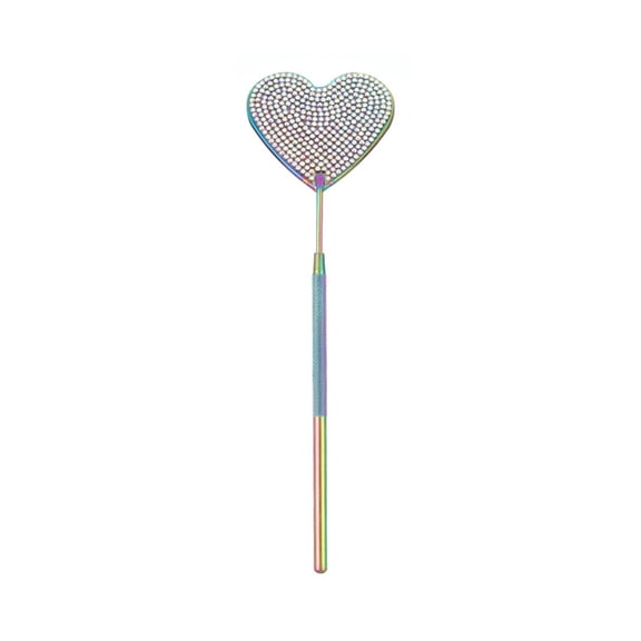 Lash Mirror Eyelash Mirror for Lash Extensions,Stainless Steel Makeup Mirror