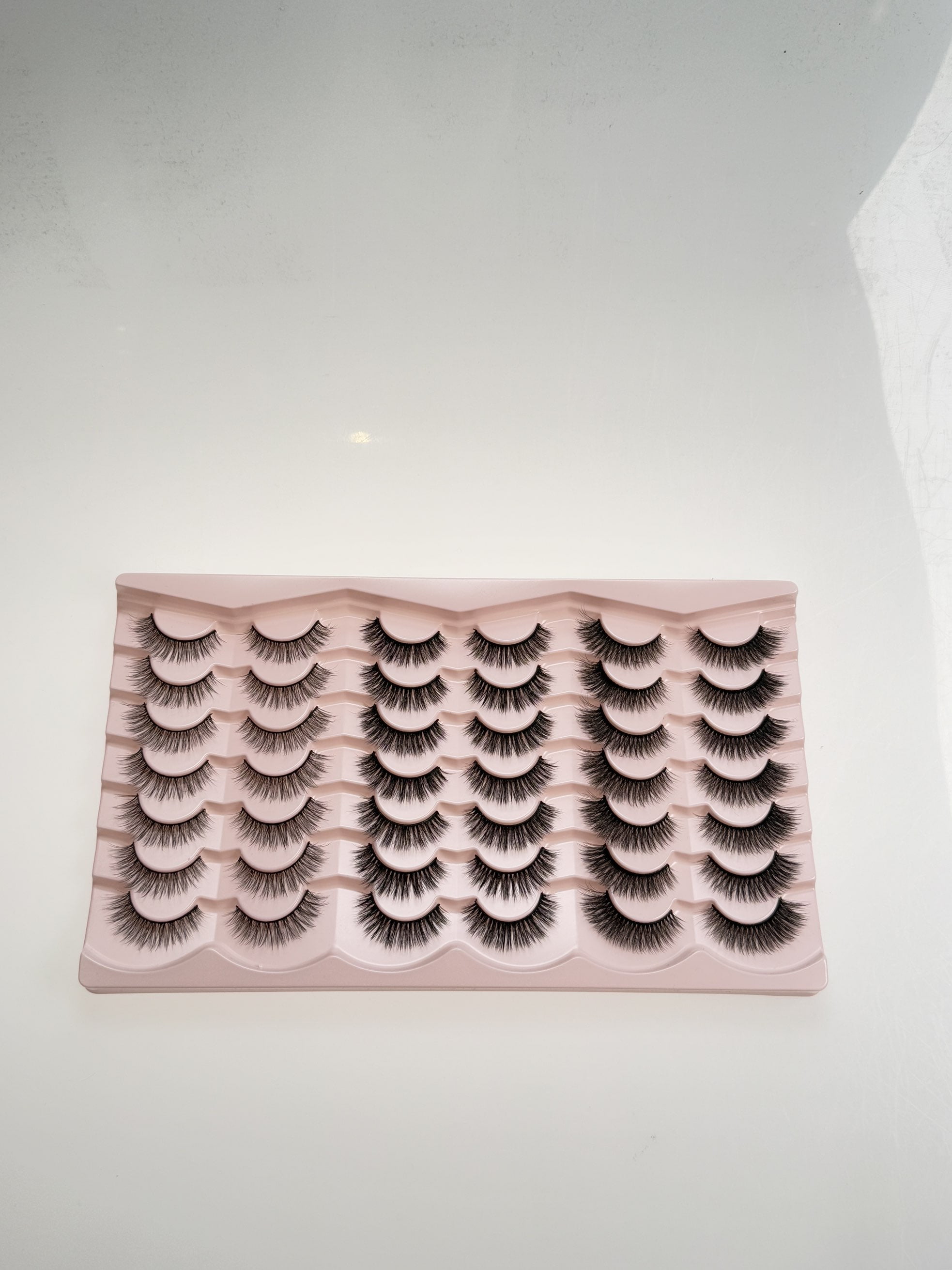 Lash Pack 21 Pair Natural Look Fluffy Cat Eye Strip Eyelash Small Fake Lashes Full Pestañas Sets for MUA and Beginners Daily Makeup