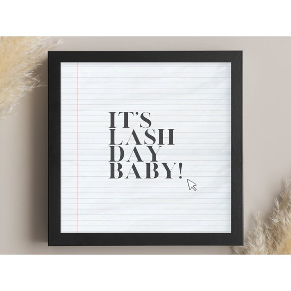 Lash Salon Room Wall Art Print, Unframed Paper Poster 8x10in