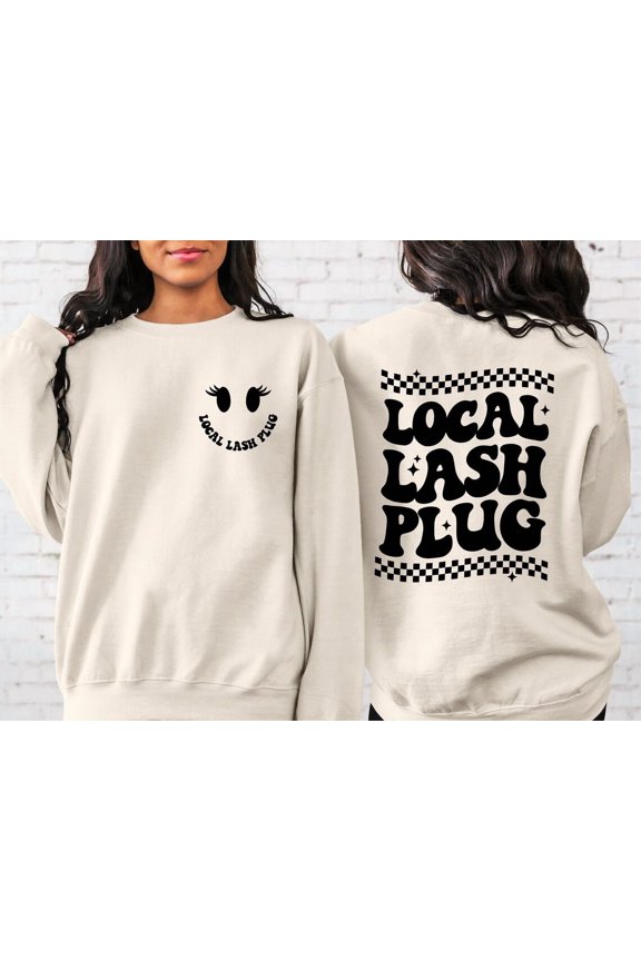 Lash Technician Sweatshirt: Smile Face Esthetician