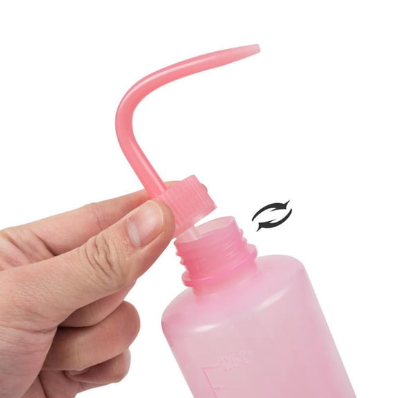 Lash Water Bottle Squeezer,  Wash Bottle Portable  For Hairdressers White,Pink