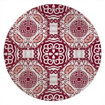 Lasha Burgundy Indoor Floor Mat by Kavka Designs