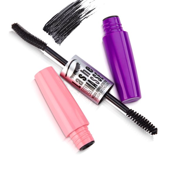 Lashe EnMasse Mascara for Eyelash Extensions, Black, Oil- Free