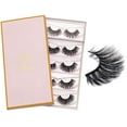 thumbnail image 1 of Lashes False Eyelashes - Eye Lashes Mink Lashes 5 Pairs 6D Lashes Pack Fluffy Lashes Fake Eye Lashes Natural Look Wispy Eyelashes Strip Lash Faux False Eyelashes Extensions Kit | 001-15mm, 1 of 13