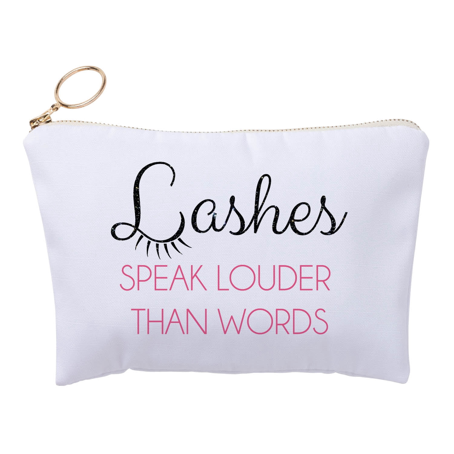 Lashes Speak Louder Zipper Pouch