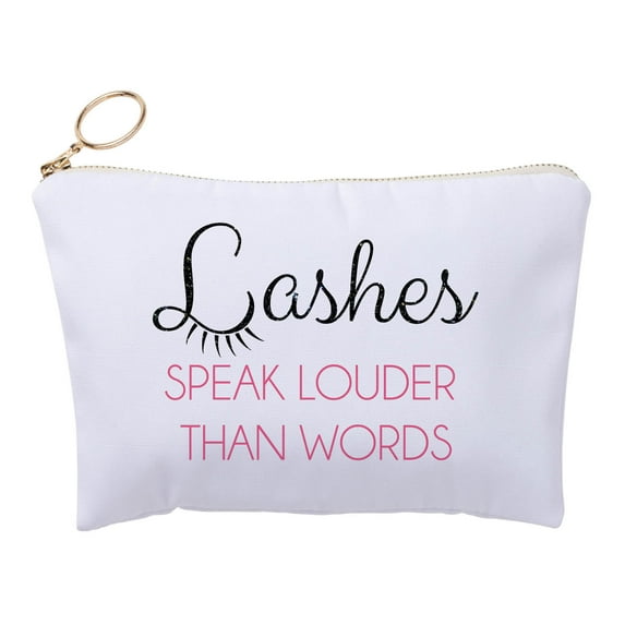 Lashes Speak Louder Zipper Pouch