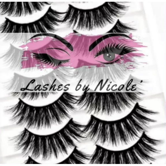 Lashes by Nicole' FLASHY False Eyelashes, 1 Pair