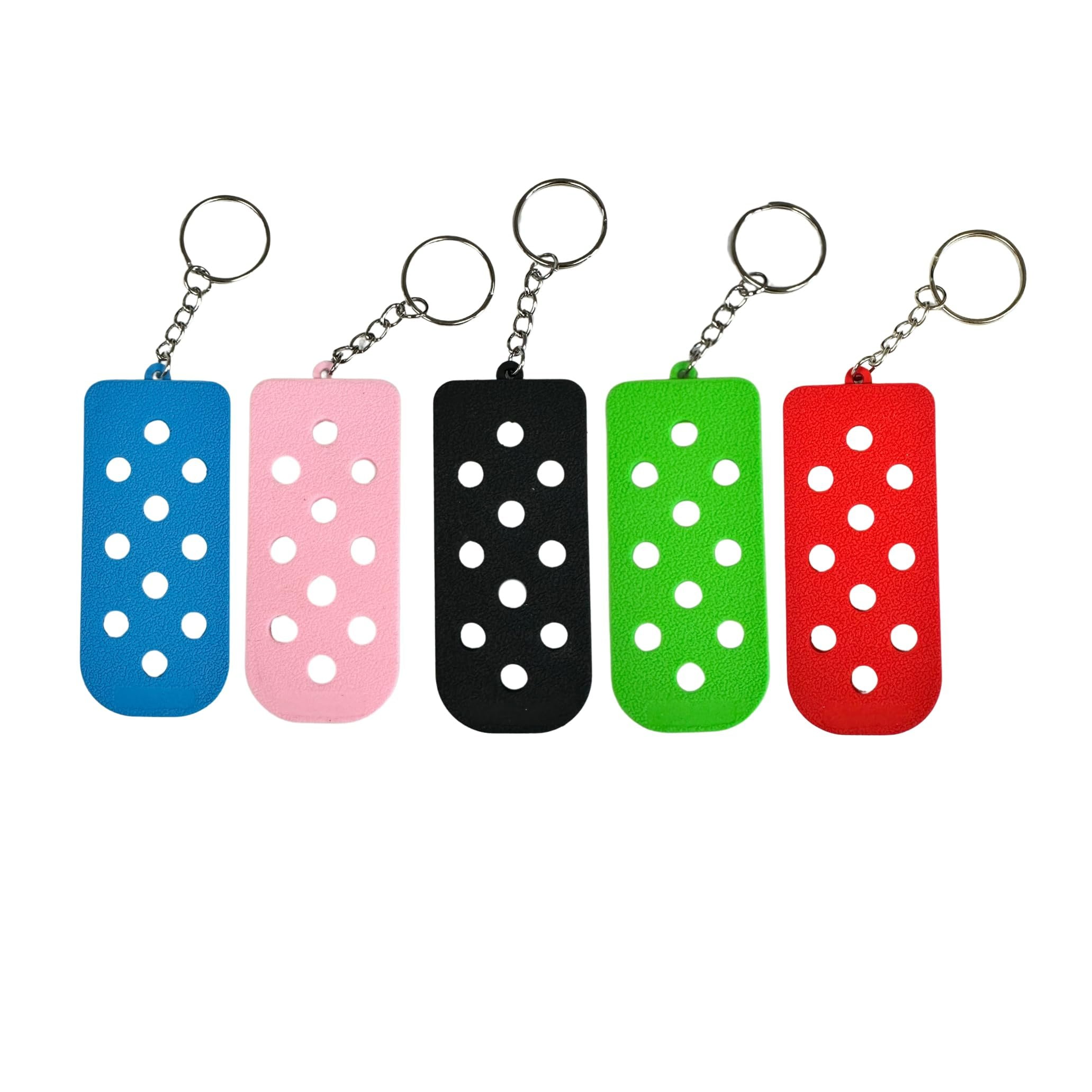 Lashicorn Keychain Gibbitz Holder Croc Shoe Charm 5 pack 3.5x1.5