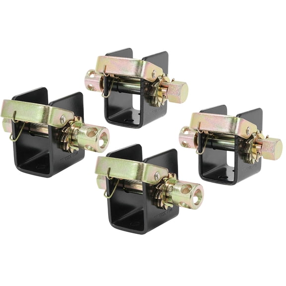 Lashing Winch 2 Inches (2 Left, 2 Right) Bolt On Weld On Track Tie Down Tow Dolly Strap Truck Flat