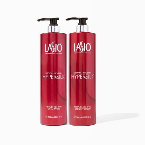 Lasio Keratin-Infused Hypersilk Replenishing Shampoo & Conditioner 35.27oz
