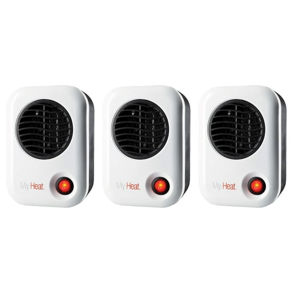 Lasko 101 MyHeat 200W Portable Electric Ceramic Space Heater (3 Pack)