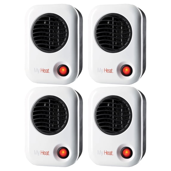 Lasko 101 MyHeat 200W Portable Electric Ceramic Space Heater (4 Pack)