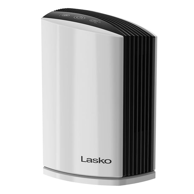 Lasko 109 Sq. ft True HEPA Tabletop Air Purifier with Timer, White, LP200