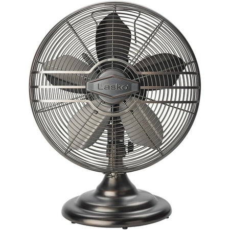 Lasko 12-In. Classic Metal Table Fan - Bronze