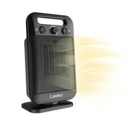 Lasko 12" MyHeat-GO 12" Oscillating Ceramic Space Heater with Thermostat, Black, CD12100, New