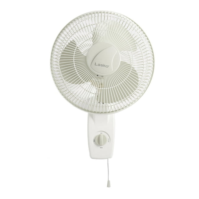 Lasko 12" Oscillating Wall Mount 3-Speed Fan, Model #3012, White