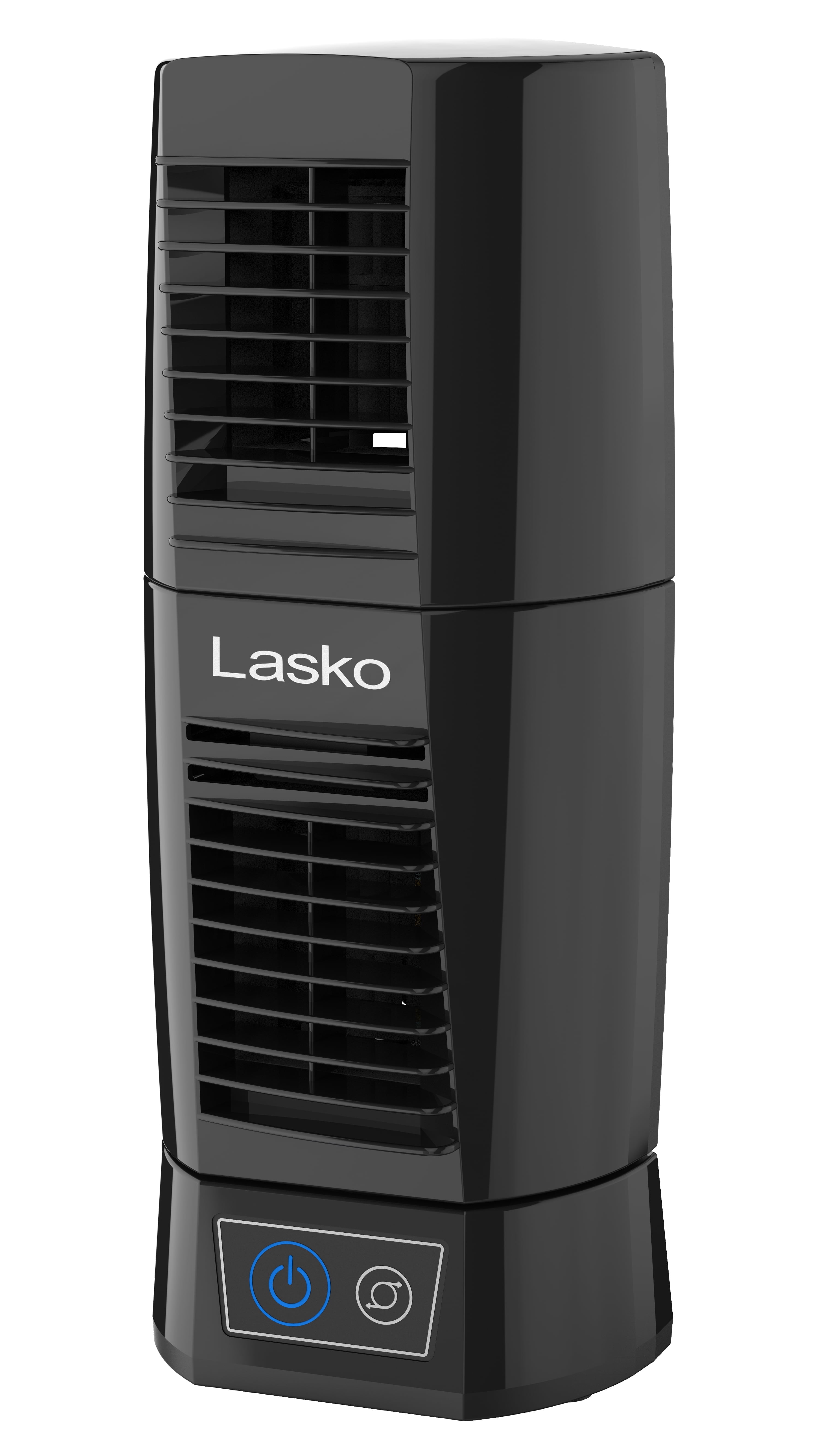 Lasko 12" Wind Tower 2-Speed Oscillating Tabletop Fan, Black, T13310