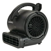 Lasko 13.5" Super Fan Max 3-Speed Air Mover Floor Fan with Outlets, Black, SF-20-BK, New