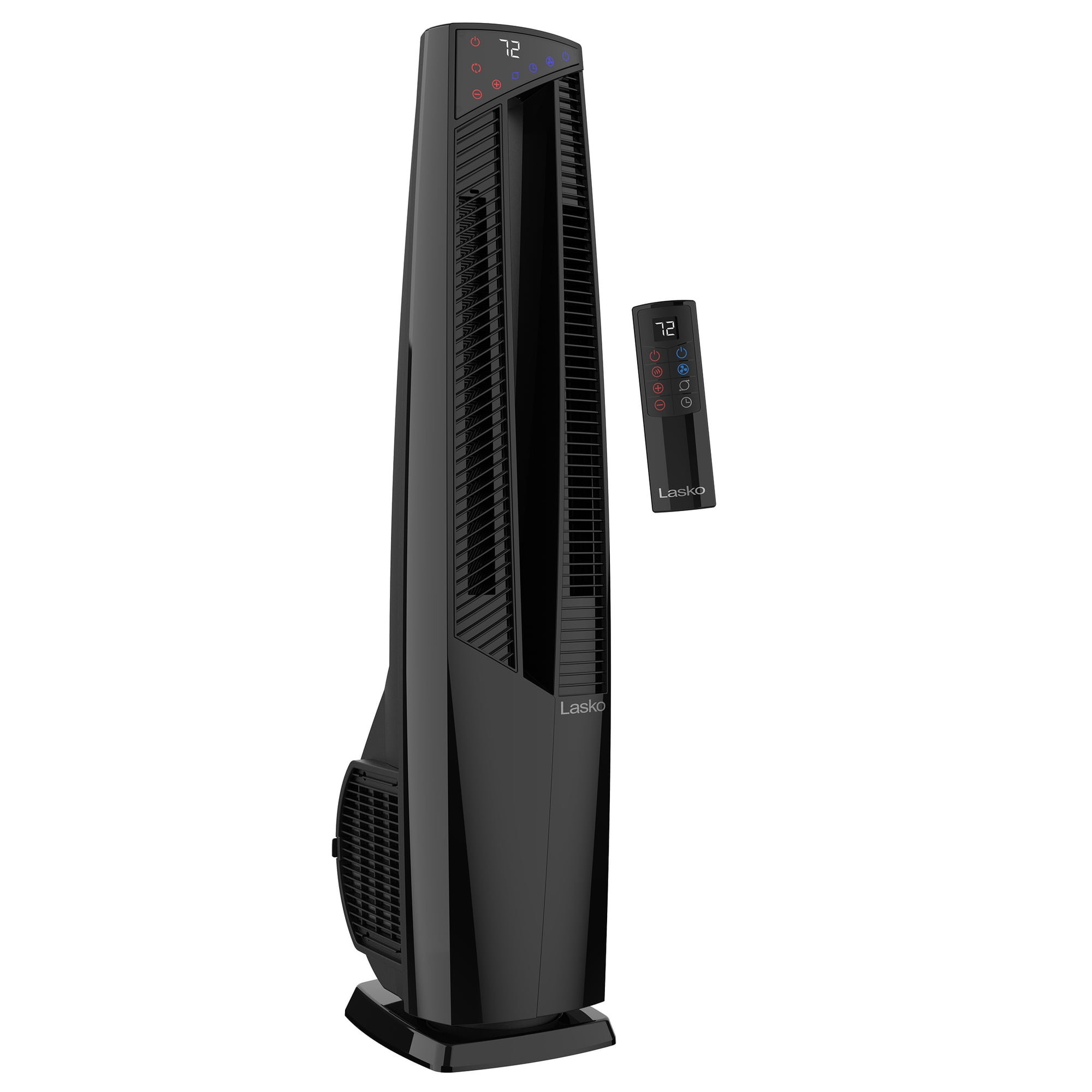 Lasko 1500W All Season Tower Fan and Space Heater with Remote, FHV801,  Black, New - Walmart.com