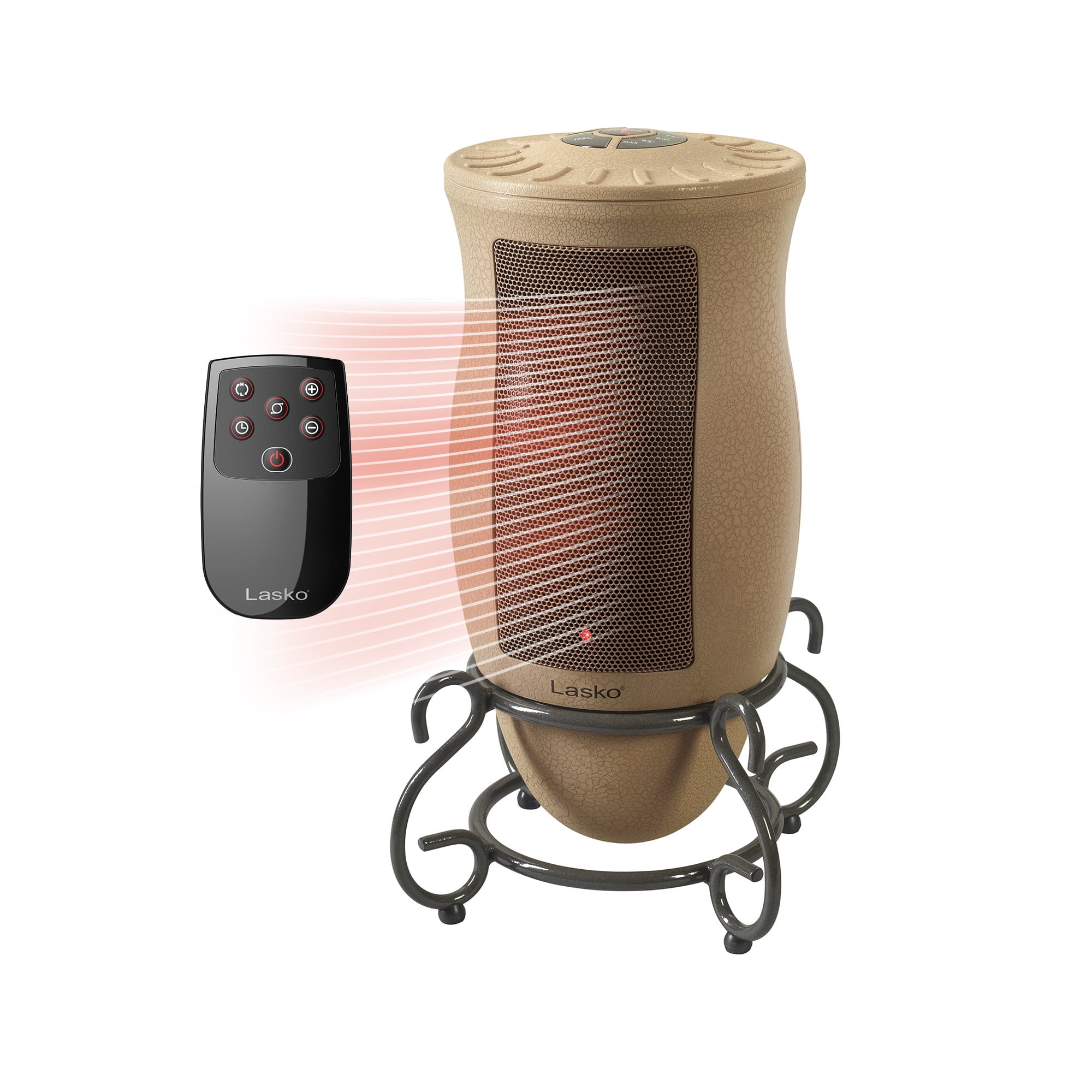 Lasko 16" 1500W Designer Series Ceramic Electric Space Heater with Remote, Beige, 6435