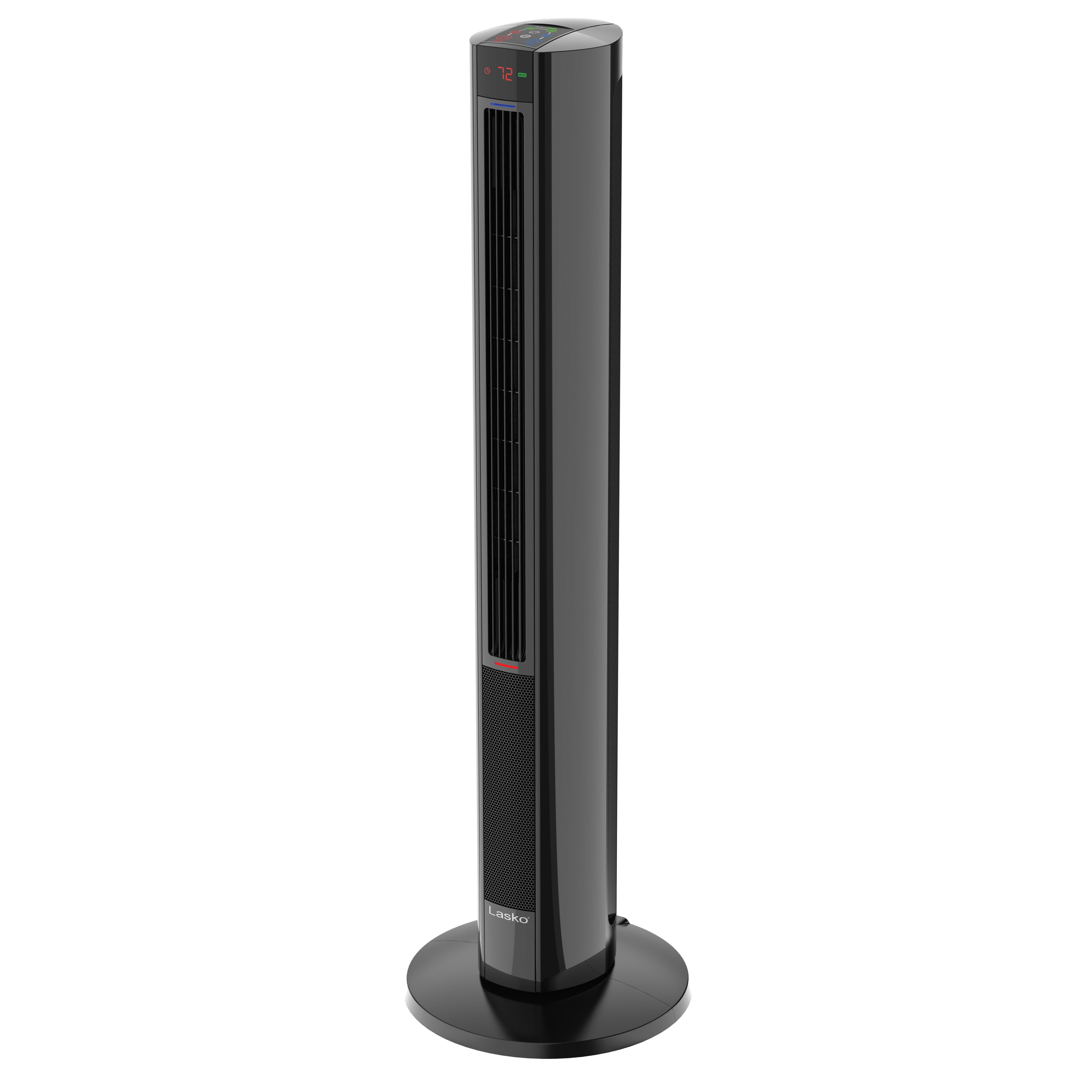 Lasko 1500W Electric All Season Tower Fan u0026 Space Heater with Remote,  FH610, Black - Walmart.com