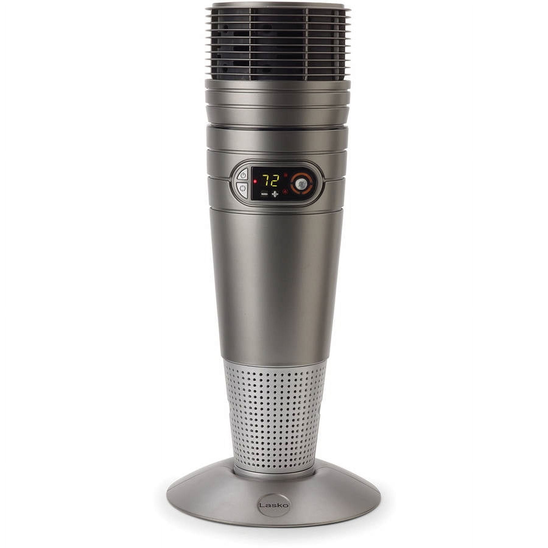 Lasko 1500W Full-Circle Ceramic Tower Space Heater with Remote, 6451, Grey  - Walmart.com