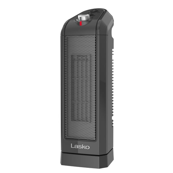 Lasko CT16451 Gray 1500W 2 Speed, Oscillating, Thermostat Ceramic Tower Space Heater