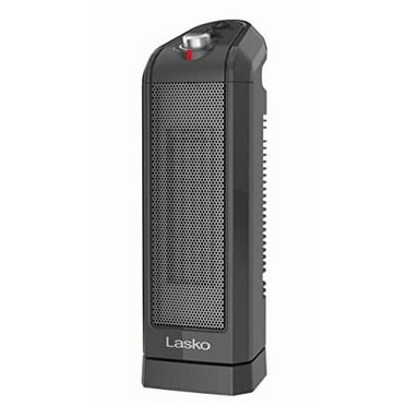 Lasko 16" 1500W Electric Oscillating Ceramic Tower Space Heater, Gray, CT16451, New