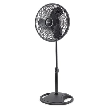 16 Inch Fan DecoBREEZE Pedestal Fan Adjustable Height 3-Speed Oscillating Fan, 16 ...