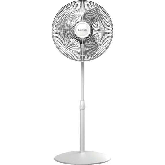 Lasko 16" Oscillating Stand Fan in White