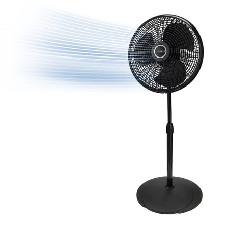 Lasko 16" 3-Speed Oscillating, Adjustable Height, Tilting Head Pedestal Fan 2527