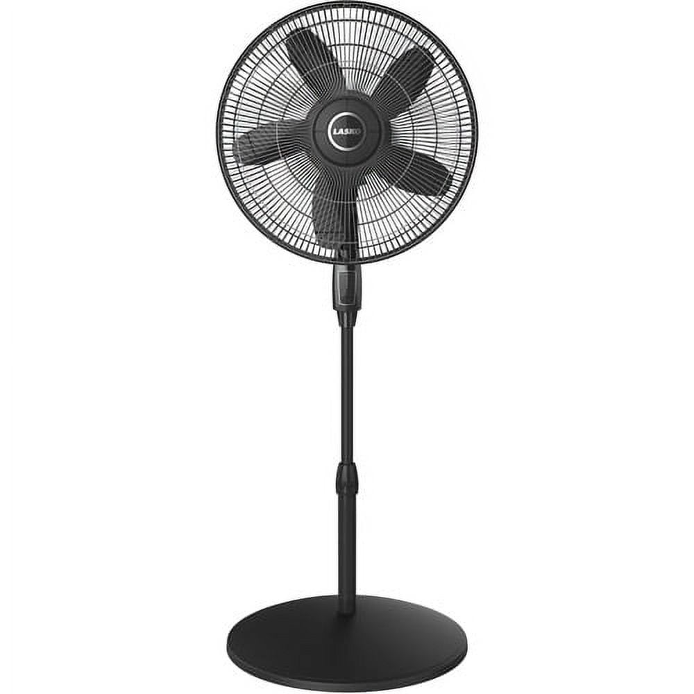 Lasko 18 4-Speed Oscillating Pedestal Fan with Remote Control, S18601,  Black - Walmart.com