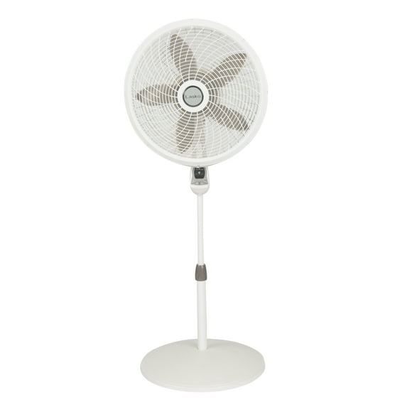 Lasko 18" Cyclone Pedestal 3-Speed Fan, Model #1885, White with Remote