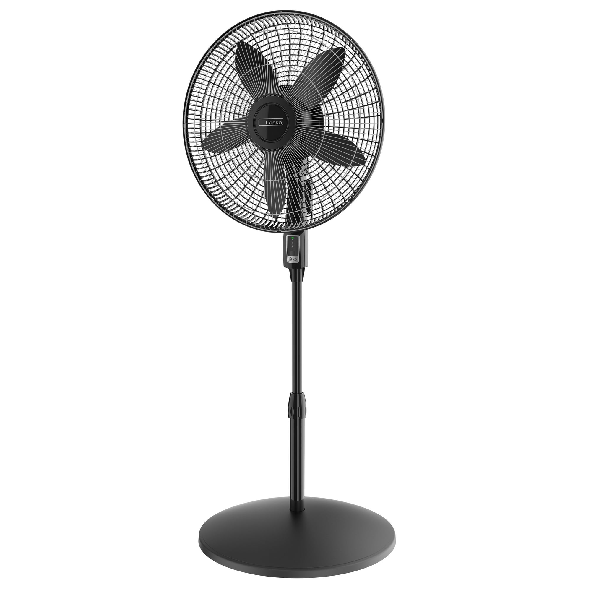 Lasko 18 Oscillating 4-Speed Large Room Pedestal Fan with Remote Control,  S18605, Black - Walmart.com