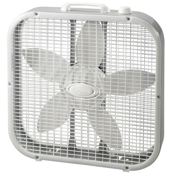Lasko 20" 3-Speed Energy Efficient Box Fan, 3733, White, New
