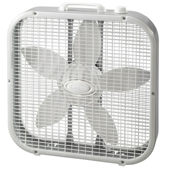 Lasko 20" 3-Speed Energy Efficient Box Fan, 3733, White, New