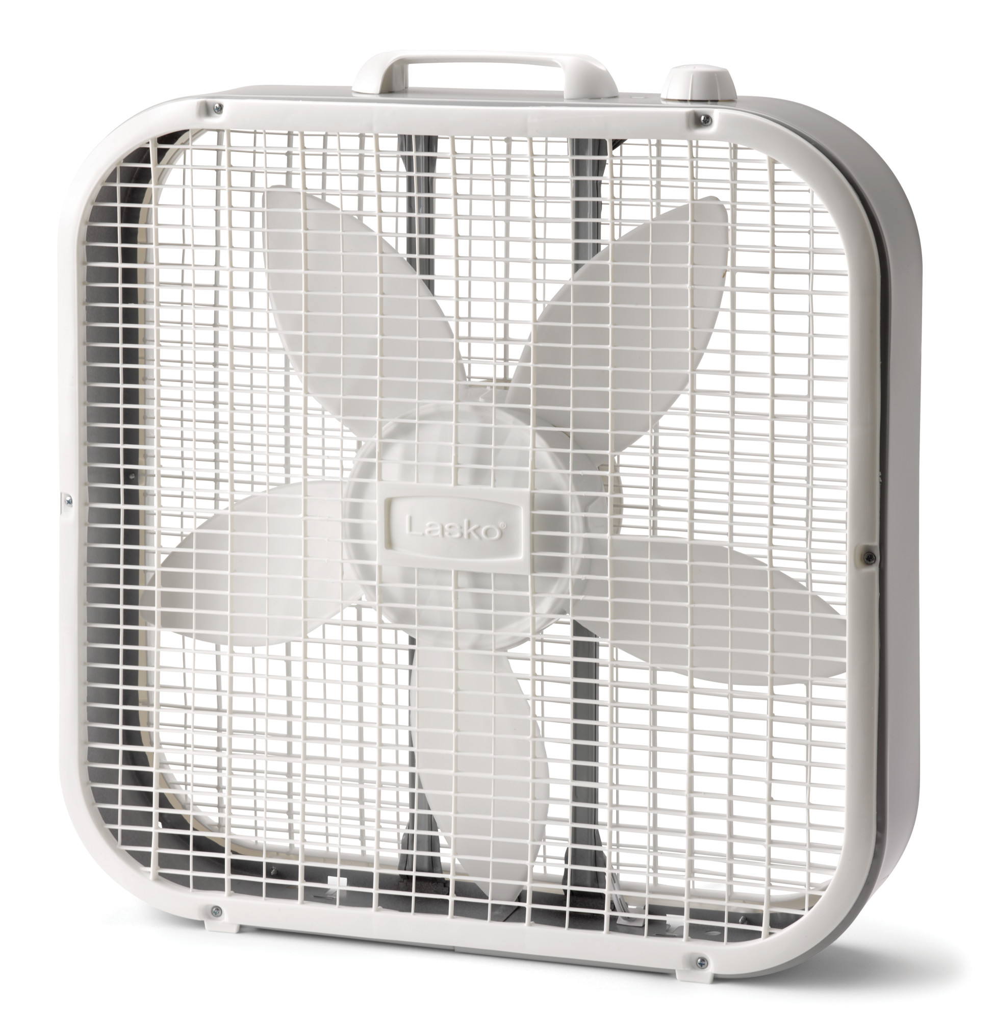 Lasko 20" Classic Box Fan with Weather-Resistant Motor, 3 Speeds, 22.5" H, White, B20200, New - image 1 of 6