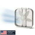 thumbnail interactive-video image 1 of Lasko 20" Classic Box Fan with Weather-Resistant Motor, 3 Speeds, 22.5" H, White, B20200, New, 1 of 11