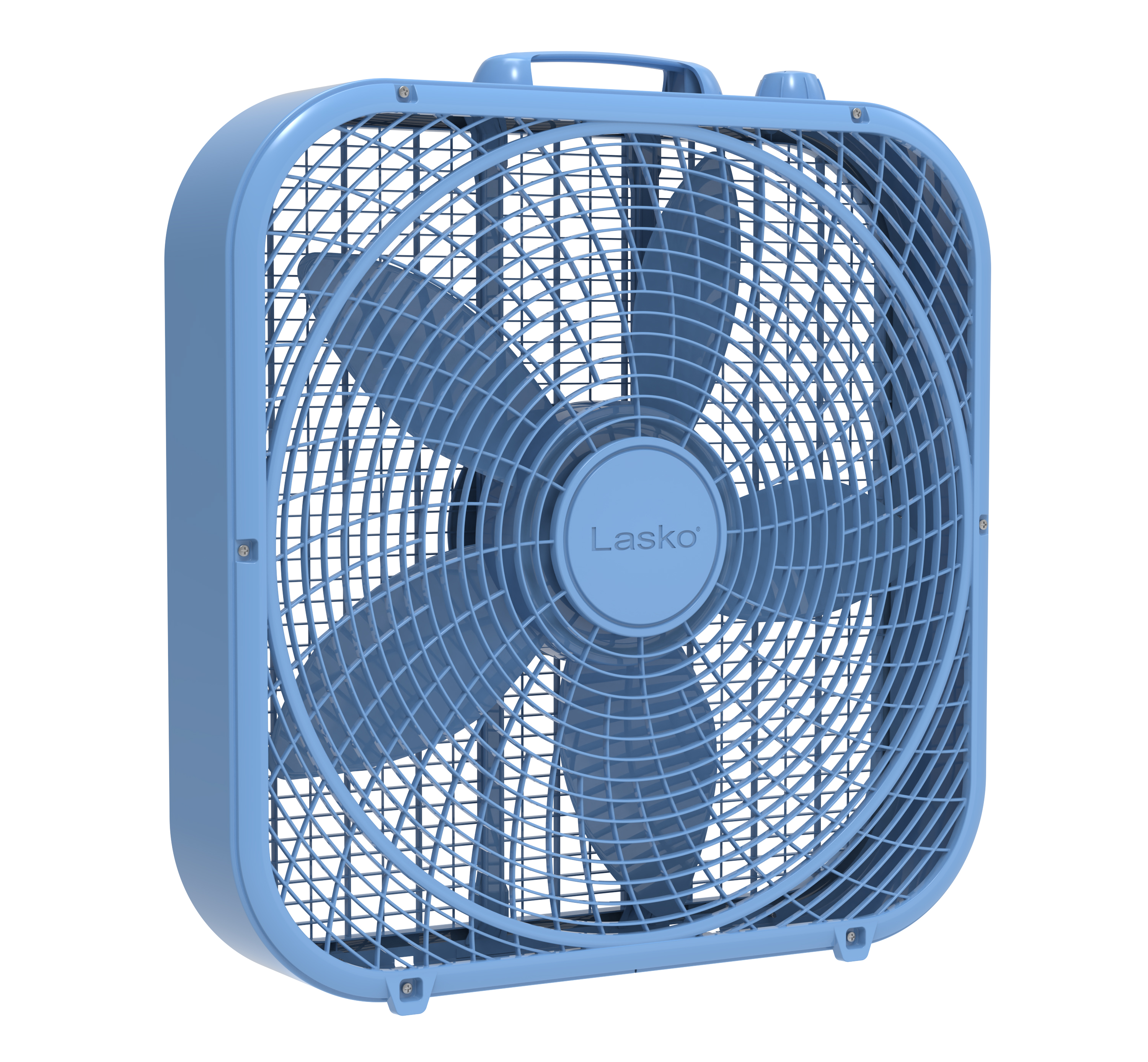 Lasko 20" Cool Colors 3-Speed Box Fan with Weather-Resistant Motor, Blue, 22.5" High, B20310, New - image 1 of 7