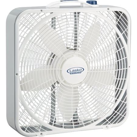 Lasko 20" Energy Efficient Basic Box Fan w/3 Speeds & Easy Carry Handle (2 Pack)