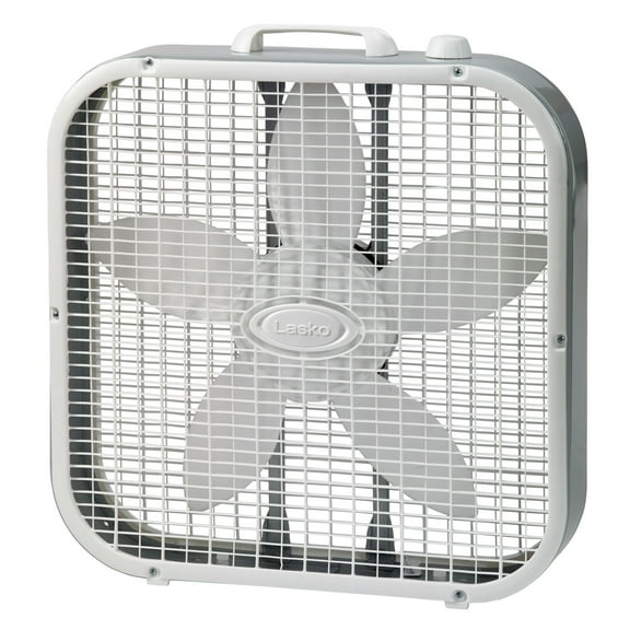 Lasko 20" 3-Speed Energy Efficient Box Fan, White, B20201